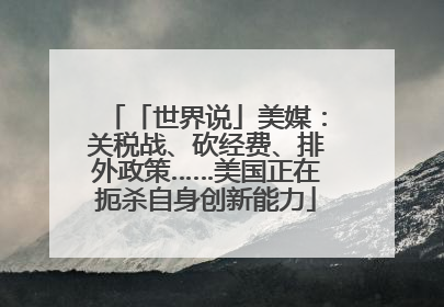 「世界说」美媒：关税战、砍经费、排外政策……美国正在扼杀自身创新能力