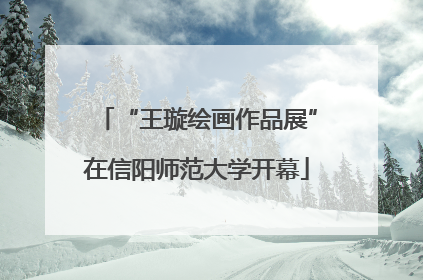 “王璇绘画作品展”在信阳师范大学开幕