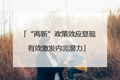 “两新”政策效应显现 有效激发内需潜力