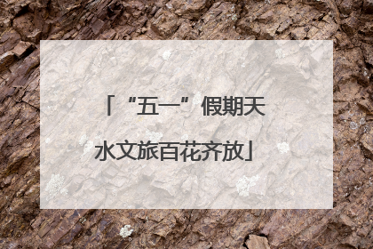 “五一”假期天水文旅百花齐放