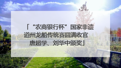 “农商银行杯”国家非遗道州龙船传统赛圆满收官 唐超学、刘华中颁奖