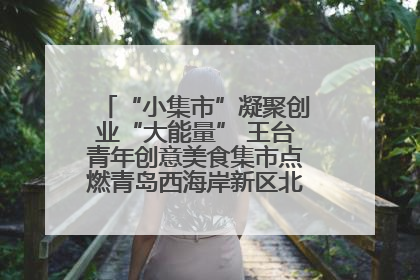 “小集市”凝聚创业“大能量” 王台青年创意美食集市点燃青岛西海岸新区北部新城夜经济
