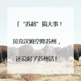 “苏超”搞大事！贝克汉姆空降苏州，还说起了苏州话