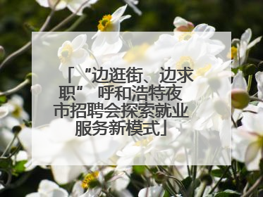 “边逛街、边求职” 呼和浩特夜市招聘会探索就业服务新模式