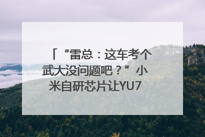 “雷总：这车考个武大没问题吧？”小米自研芯片让YU7会学习｜汽车科技
