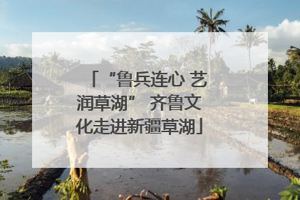 “鲁兵连心 艺润草湖” 齐鲁文化走进新疆草湖