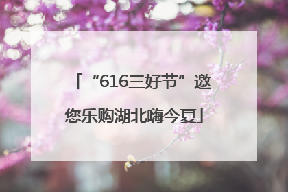 “616三好节”邀您乐购湖北嗨今夏