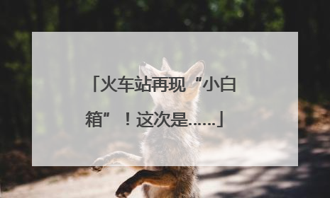 火车站再现“小白箱”！这次是……