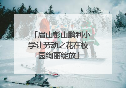 眉山彭山鹏利小学让劳动之花在校园绚丽绽放