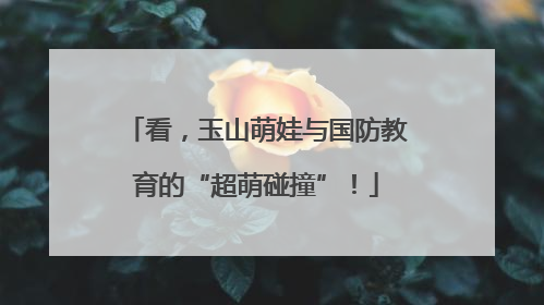 看，玉山萌娃与国防教育的“超萌碰撞”！