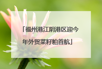 福州港江阴港区迎今年外贸菜籽粕首航