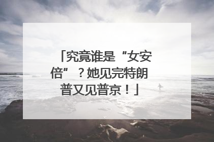 究竟谁是“女安倍”？她见完特朗普又见普京！