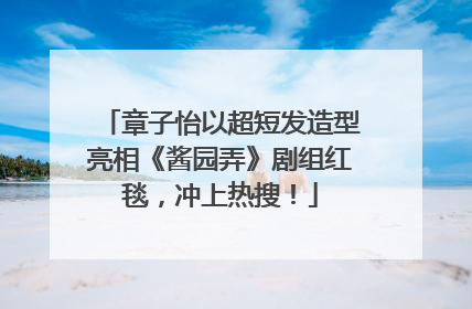 章子怡以超短发造型亮相《酱园弄》剧组红毯，冲上热搜！