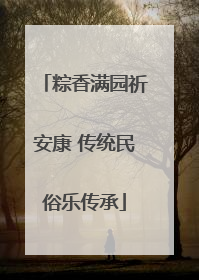 粽香满园祈安康 传统民俗乐传承