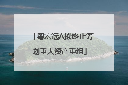 粤宏远A拟终止筹划重大资产重组
