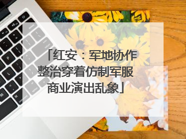 红安：军地协作整治穿着仿制军服商业演出乱象