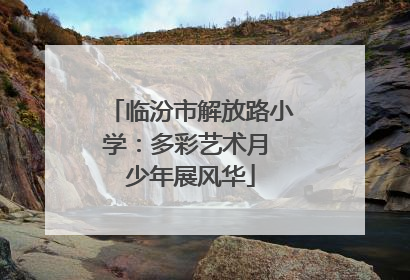 临汾市解放路小学：多彩艺术月 少年展风华
