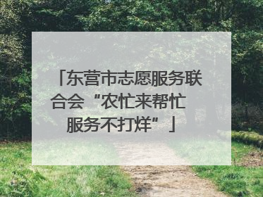 东营市志愿服务联合会“农忙来帮忙 服务不打烊”