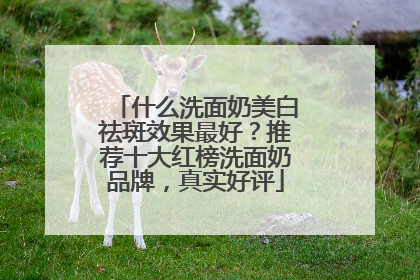 什么洗面奶美白祛斑效果最好？推荐十大红榜洗面奶品牌，真实好评