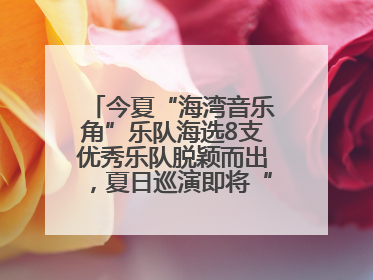 今夏“海湾音乐角”乐队海选8支优秀乐队脱颖而出，夏日巡演即将“乐动”青岛市南