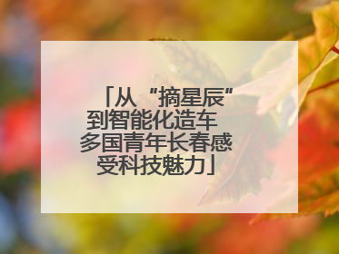 从“摘星辰”到智能化造车 多国青年长春感受科技魅力
