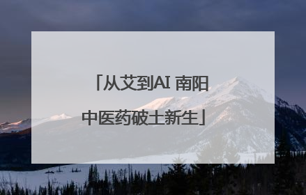 从艾到AI 南阳中医药破土新生