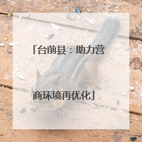 台前县：助力营商环境再优化