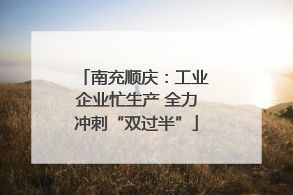 南充顺庆：工业企业忙生产 全力冲刺“双过半”