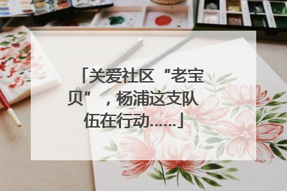 关爱社区“老宝贝”，杨浦这支队伍在行动……