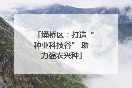 埇桥区：打造“种业科技谷” 助力强农兴种