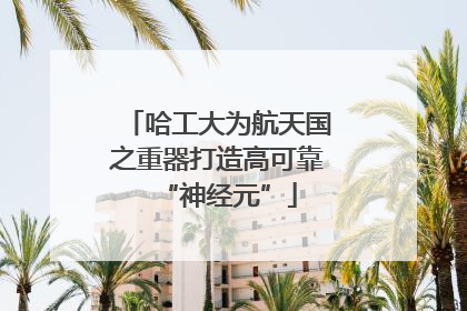 哈工大为航天国之重器打造高可靠“神经元”