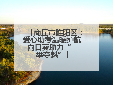 商丘市睢阳区：爱心助考温暖护航 向日葵助力“一举夺魁”