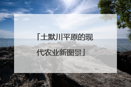 土默川平原的现代农业新图景