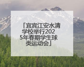 宜宾江安水清学校举行2025年春期学生球类运动会