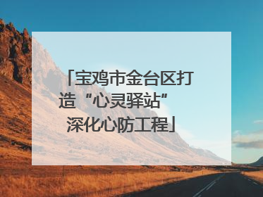 宝鸡市金台区打造“心灵驿站” 深化心防工程