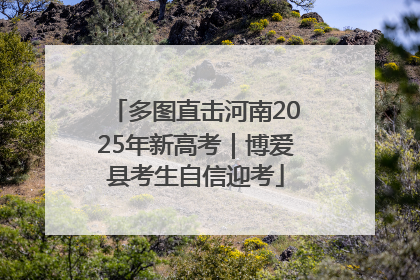 多图直击河南2025年新高考｜博爱县考生自信迎考