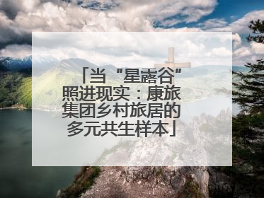 当“星露谷”照进现实：康旅集团乡村旅居的多元共生样本