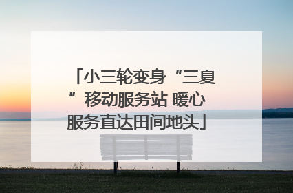 小三轮变身“三夏”移动服务站 暖心服务直达田间地头