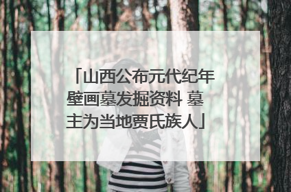 山西公布元代纪年壁画墓发掘资料 墓主为当地贾氏族人