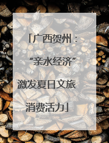 广西贺州：“亲水经济”激发夏日文旅消费活力
