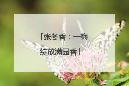 张冬香：一梅绽放满园香