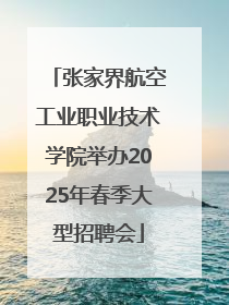 张家界航空工业职业技术学院举办2025年春季大型招聘会