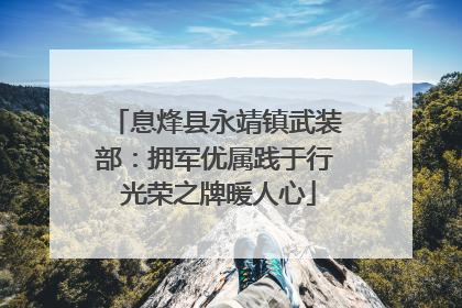 息烽县永靖镇武装部：拥军优属践于行 光荣之牌暖人心