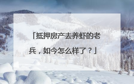 抵押房产去养虾的老兵，如今怎么样了？