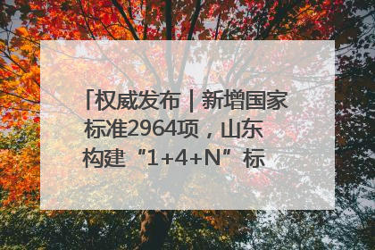 权威发布｜新增国家标准2964项，山东构建“1+4+N”标准化创新发展新格局