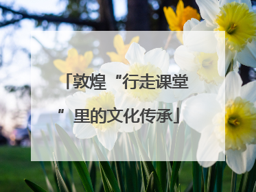 敦煌“行走课堂”里的文化传承