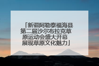 新疆阿勒泰福海县第二届沙尔布拉克草原运动会盛大开幕 展现草原文化魅力