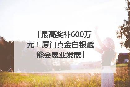 最高奖补600万元！厦门真金白银赋能会展业发展