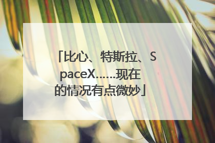 比心、特斯拉、SpaceX……现在的情况有点微妙