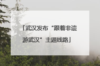 武汉发布“跟着非遗游武汉”主题线路